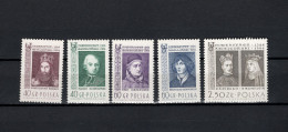 Poland 1964 Space, 600 Years Jagiellonen University Krakov, Copernicus Set Of 5 MNH - Europa