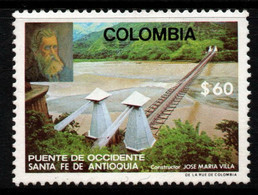 13- KOLUMBIEN - 1981- MI#:1526- MNH- WESTERN BRIDGE, SANTA FE DE ANTIOQUIA - Kolumbien