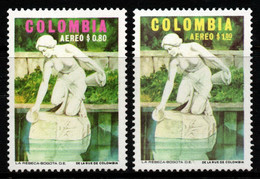 20- KOLUMBIEN - 1972- MI#:1240-1241 - MNH- “REBECA” MONUMENT IN BOGOTA - Colombie