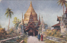 MYANMAR - Burma - Shwegeena Pagoda - Karachi 1925 Cancel - Myanmar (Birma)