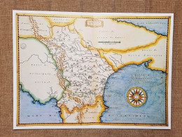 Carta Mappa Basilicata Regno Delle Due Sicilie Borbone 1613 Cartaro Ristampa - Geographical Maps