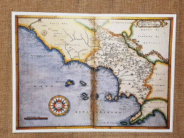 Carta Terra De Lavore Regno Delle Due Sicilie Borbone Anno 1613 Cartaro Ristampa - Geographical Maps