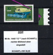 DDR Mi-Nr. 1448 F 12 Plattenfehler Postfrisch Nach SCHANTL - Siehe Beschreibung Und Bild - Abarten Und Kuriositäten