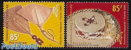 French Polynesia 2000 Handicrafts 2v, Mint NH, Art - Handicrafts - Unused Stamps