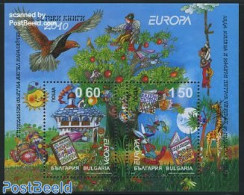 Bulgaria 2010 Europa, Childrens Books S/s, Mint NH, History - Nature - Transport - Europa (cept) - Birds - Motorcycles.. - Unused Stamps