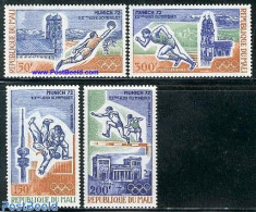 Mali 1972 Olympic Games Munich 4v, Mint NH, Sport - Athletics - Football - Judo - Olympic Games - Athletics