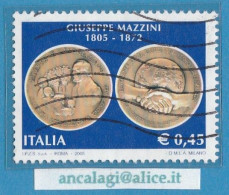 USATI ITALIA 2005 - Ref.0981A "GIUSEPPE MAZZINI" 1 Val.  - - 2001-10: Usati