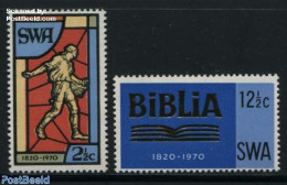 South-West Africa 1970 Bible Association 2v, Mint NH, Religion - Religion - Art - Books - South West Africa (1923-1990)