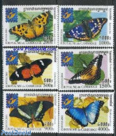 Cambodia 2001 Butterflies, Belgica 6v, Mint NH, Nature - Butterflies - Philately - Cambodge