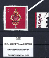 DDR Mi-Nr. 1682 F 6 Plattenfehler Postfrisch Nach SCHRAGE - Siehe Beschreibung Und Bild - Errors & Oddities