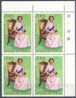 1977 HAUTE-VOLTA 414** Reine Angleterre, Bloc De 4 - Upper Volta (1958-1984)