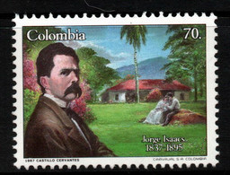 13- KOLUMBIEN - 1987 - MNH - MI#: 1706. JORGE ISAACS - WRITER - Colombia
