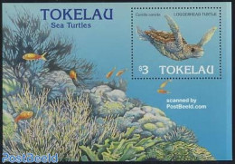 Tokelau Islands 1995 Sea Turtles S/s, Mint NH, Nature - Reptiles - Turtles - Tokelau