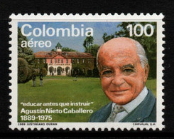 02- KOLUMBIEN - 1989 - MI#:1746 - MNH- AGUSTIN NIETO CABALLERO - Colombia