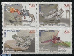 Macao 2015 Wetlands 4v [+] Or [:::], Mint NH, Nature - Animals (others & Mixed) - Fish - Frogs & Toads - Insects - Rep.. - Ungebraucht