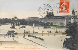 CPA. [75] > TOUT PARIS > N° 88-286 - La Place Du Carrousel - (1er Arrt.) - 1907 - Coll. F. Fleury - TBE - Arrondissement: 01