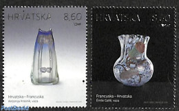 Croatia 2018 Joint Issue With France 2v, Mint NH, Various - Joint Issues - Art - Ceramics - Emissions Communes