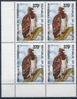 1993 CAMEROUN 867**oiseau: Aigle Martial, Bloc De 4 - Kamerun (1960-...)