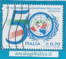 USATI ITALIA 2005 - Ref.0983A "50° DELL'ITALIA ALL'ONU" 1 Val.  - - 2001-10: Usati