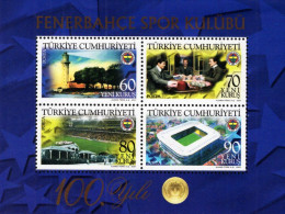 Turkey - 2007 - Centenary Of Fenerbahce Sports Club - Mint Stamp Sheetlet - Ungebraucht