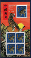 Nouvel An Chinois Année Du Tigre, Bloc F5550 De 5 Timbres Neufs à 1.65€ Chaque 5550 X1 Et 5551 X4 - Mint/Hinged