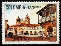 02- KOLUMBIEN - 1990 - MI#:1785 - MNH- PRESIDENTIAL SUMMIT- CARTAGENA - Kolumbien