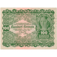Autriche, 100 Kronen, 1922, 1922-01-02, KM:77, TTB - Austria