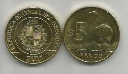 Uruguay  5 Pesos  2011. - Uruguay