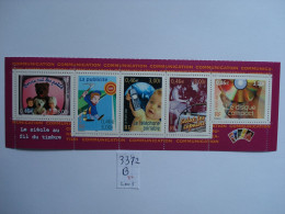 3372 à 3376 La Bande Neuve ***** B3372A  De 2001     Le Siècle Au Fil Du Timbre       Communication - Unused Stamps