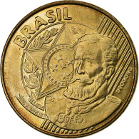 Brésil, 25 Centavos, 1999, Bronze Plated Steel, SUP, KM:650 - Brasile