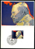 Liechtenstein, FDC Carte-Maximum 1983 Pope John Paul II,Pape Jean-Paul II,Johannes Paul II,as Scan - FDC