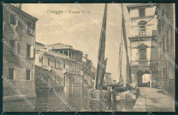 Venezia Chioggia Canale Vena Barca Cartolina QT4020 - Venezia (Venice)