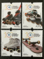 Portugal 2024 - 100 Years Portuguese Skating Federation Stamps Set MNH - Unused Stamps