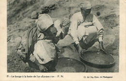 CPA Madagascar - Lavage à La Botée De L'or Alluvionnaire - Madagascar