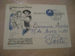 BRAGA 1963 To Porto Conheça As Suas Danças Da-Ri-Dum De Matozinhos Cancel Bilhete Postal Stationery PORTUGAL - Storia Postale
