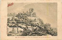95* LA ROCHE GUYON  Chateau (dessin)                MA83,0479 - La Roche Guyon
