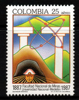 05- KOLUMBIEN - 1987 - MNH - MI#: 1698. NATIONAL UNIVERSITY MEDELLIN CITY 1887-1987- EDUCATION - Colombie