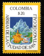 24- KOLUMBIEN - 1986 - MI#:1681 -MNH- COAT OF ARMS CALI CITY - HERALDIC - Colombie