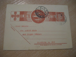 SANTA COMBA DAO 1942 To Figueira Da Foz Cancel Bilhete Postal Stationery Card PORTUGAL - Briefe U. Dokumente