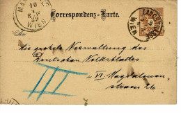 Empire AUTRICHIEN Timbre Type N°40  CORRESPONDENZ KARTE DE 1889 - Tarjetas