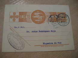 PORTO 1942 To Figueira Da Foz Cancel Bilhete Postal Stationery Card PORTUGAL - Brieven En Documenten