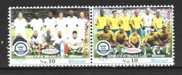 BHOUTAN. N°1749-50 De 2005. Centenaire De La FIFA/Equipe De France'98. - Otros & Sin Clasificación