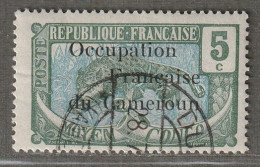 CAMEROUN - N°56 Obl (1916) 5c Vert Et Bleu - Occupation Française - - Gebraucht