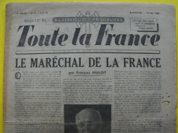 Toute La France N° 71 Du 14 Mai 1944. Collaboration Antisémite.  Pétain Hulot Moreau Prisonniers Stalag - Weltkrieg 1939-45