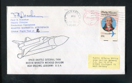 "USA" 1981, Brief "Orbital Flight Test" Mit Unterschrift Debuty Director (R1170) - 3c. 1961-... Storia Postale