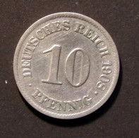 10 Pfennig 1908 A Keizerreich - 10 Pfennig