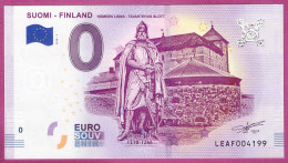 0-Euro LEAF 2018-1 SUOMI - FINLAND  - HÄMEEN LINNA - TAVASTEHUS - Privatentwürfe