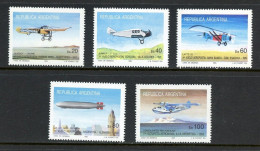 Argentina 1985 Planes, Aireplanes, Philatelic Exhibition Complete Set MNH - Ungebraucht