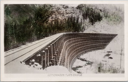 Cottonwood Flats Bridge BC British Columbia CNR Canadian National Railways Bridge Canada RPPC Postcard Z2 - Altri & Non Classificati