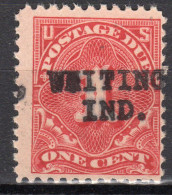 MM-331; USA Precancel/Vorausentwertung/Preo; WHITING (IN), Type L-1 HS - Precancels